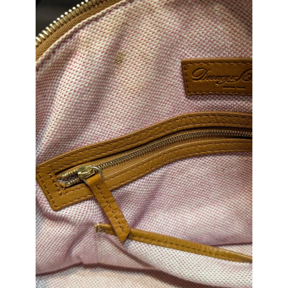 Vintage Dooney Bourke Pebble Grain‎ Leather Satchel Shoulder Bag